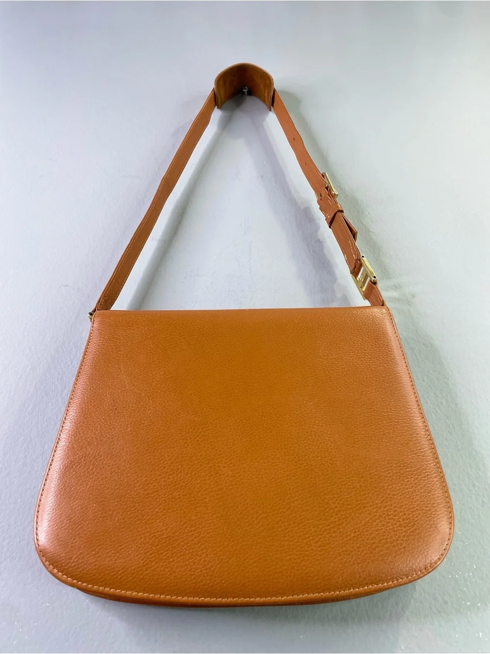 MCM rare Nature line Tan Leather Shoulder Bag with Gold Hardware